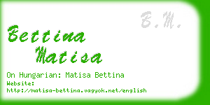 bettina matisa business card